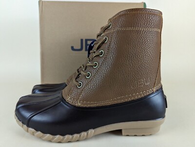 JBU Duck Boots Mens 8M Maine Waterproof Tan Faux Fur Lined Lace Up Shoes NWB JBU | Shoes | Jbu Duck Boots Mens 8m Maine Waterproof Tan  main image 3