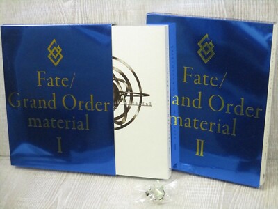 FATE GRAND ORDER Material I II 1 2 Art Set w/Strap Book Guide 2016