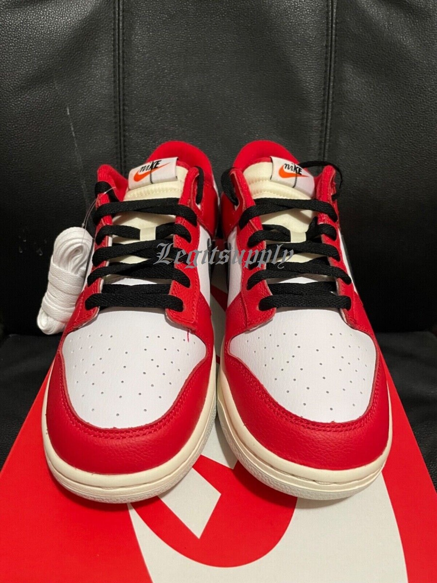 Sz 7.5-14 Nike Dunk Low Chicago Split University Red Black Sz 7.5-14 Nike Dunk Low Chicago Split University Red Black
