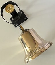 Restored Antique Old Victorian Brass Servants Butler Bell Pull Door Shop (SB309)