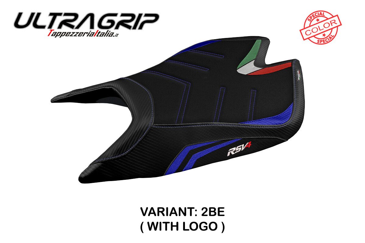 Aprilia RSV4 2021-2024 2025 2026 Seat Cover Tappezzeria Ultragrip Blue Black