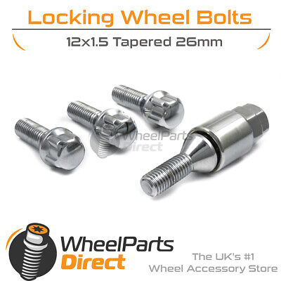 Locking Wheel Nuts 12x1.5 Bolts Tapered for Honda Civic Sport 01-05 Mk7