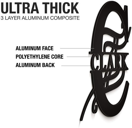 Personalized Letter Monogrammed Family Name Sign Aluminum Metal Art Wall Decor  - Picture 68 of 392