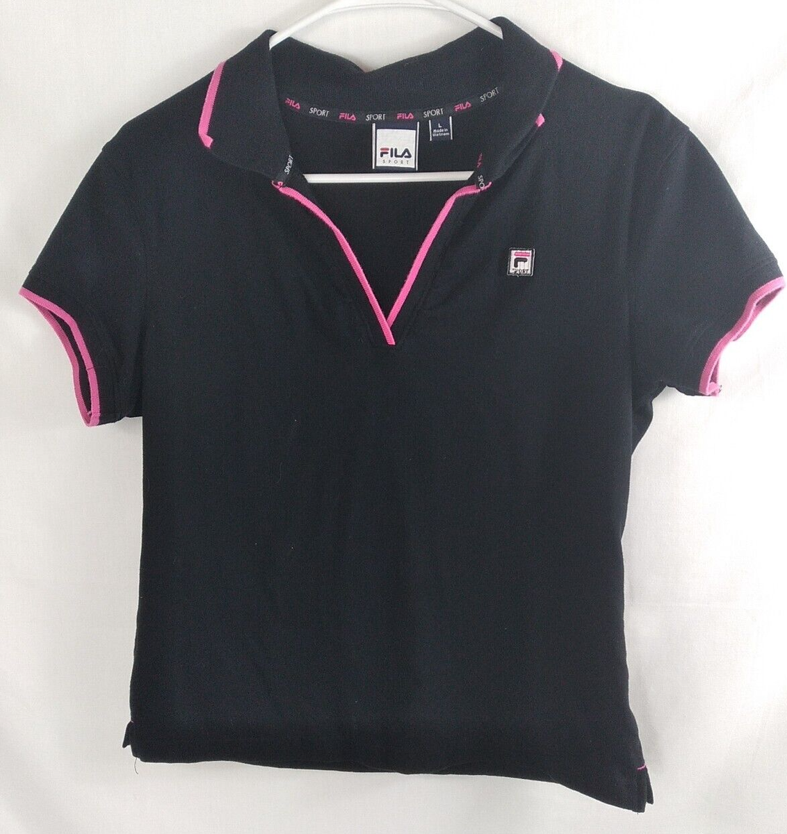 Women's Juniors Black FILA Sport Active Top Size Large