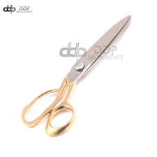 8" Heavy-Duty Stainless Steel Tailor's Scissors Gold Handle