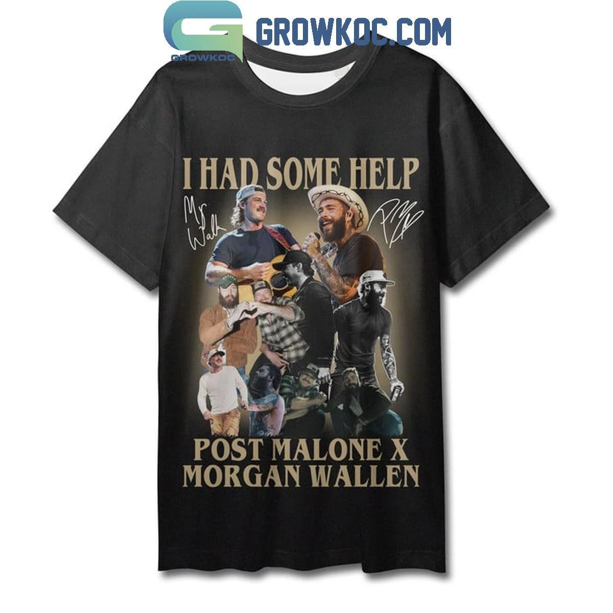 Post Malone And Wallen Western I Had Some Help T-Shirt