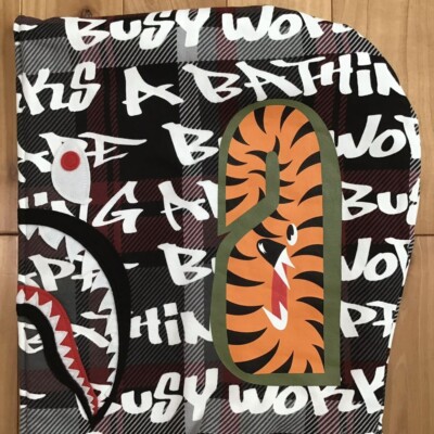 2XL BAPE GRAFFITI CHECK shark full zip hoodie A Bathing Ape Size