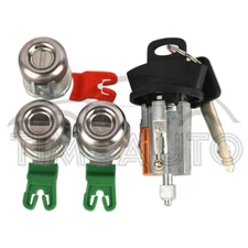 IGNITION SWITCH DOOR LOCK TAILGATE CYLINDER W/CLIPS FOR FORD KEYED ALIKE