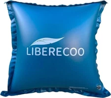 Blue 4'x4' Vinyl Pool Pillow with Pool Pillow Pal Set, NWT