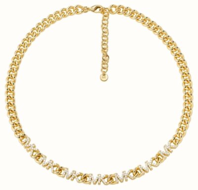 Michael Kors 14K Gold-Plated Brass Collar Necklace Repeating