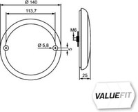 Hella 2NR 357 026-151 Heckleuchte