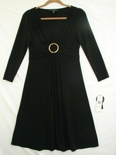 Nine West Black Long Sleeve Dress ~ Size 2 ~ New