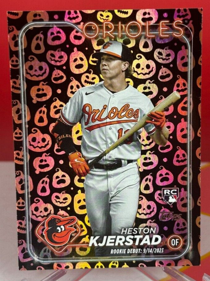 Heston Kjerstad - 2024 Topps Update Rookie Debut #US86 - Jack O'Lantern Parallel