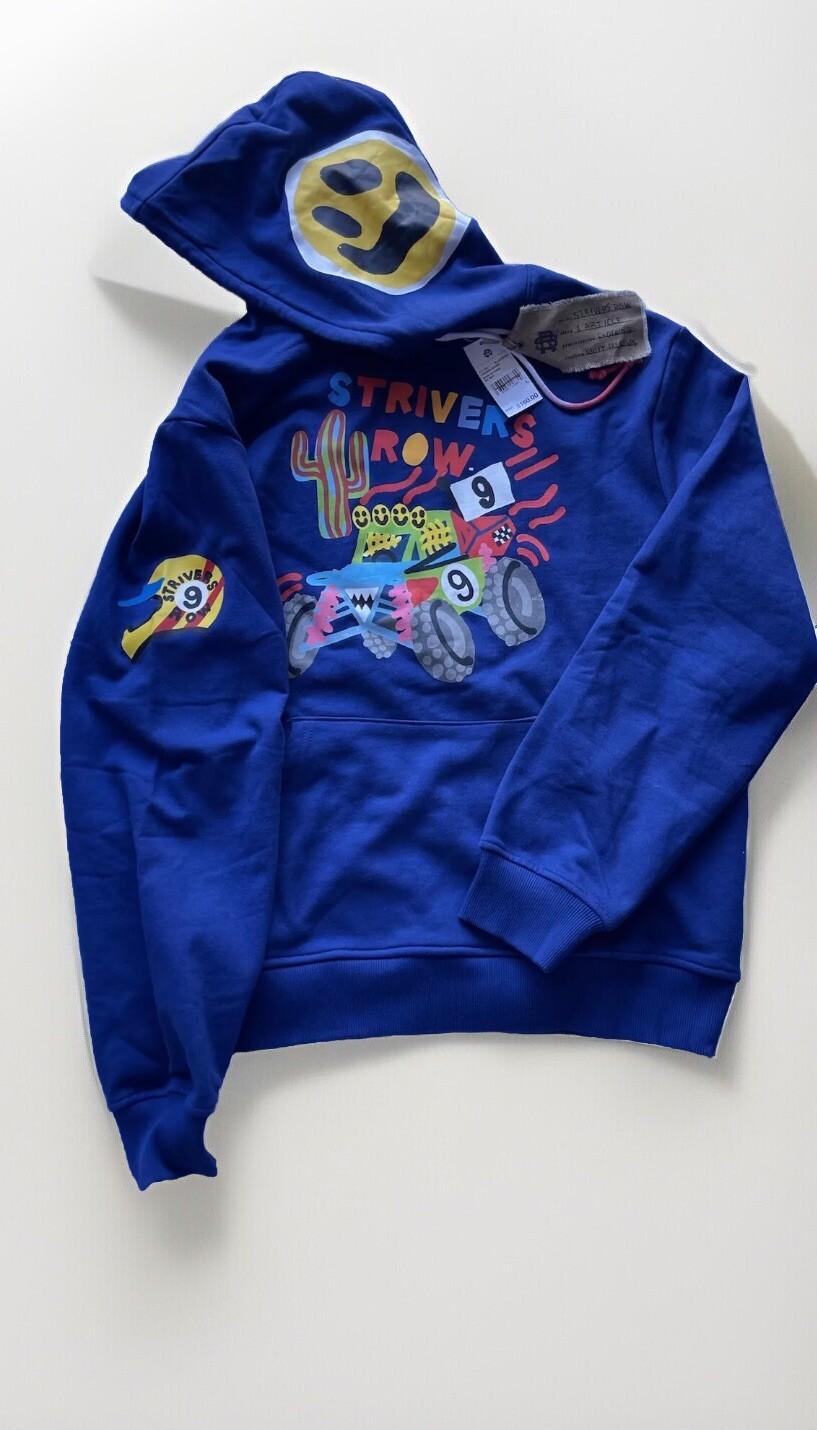 FILA Felpa con cappuccio Strivers Row uomo RC CAR nuova con etichetta taglia L $250