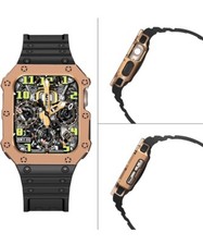 Sport Bands Compatible for Apple iWatch with Bumper Case Rugged Shockproof