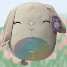 Robyne the Easter Bunny Rabbit Rainbow ♡ 12" Easter Squishmallow ♡ BNWT HTF RARE