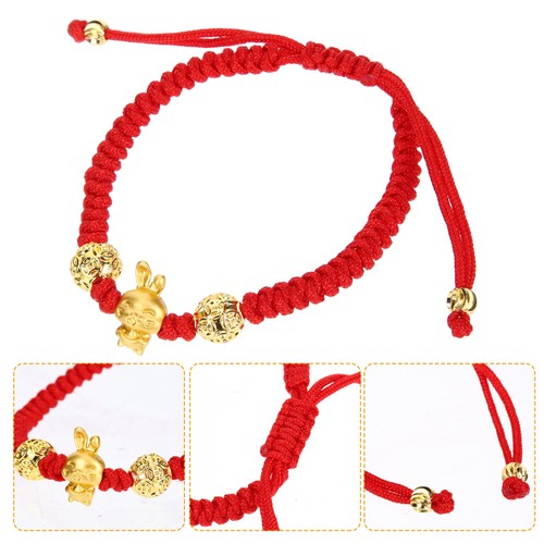 Year of The Rabbit Bracelet Man Miss Adjustable Bracelets for Women Red Thread - Picture 6 of 10