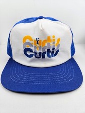 Vintage USA MADE Curtis Trucker Hat Snapback Cap