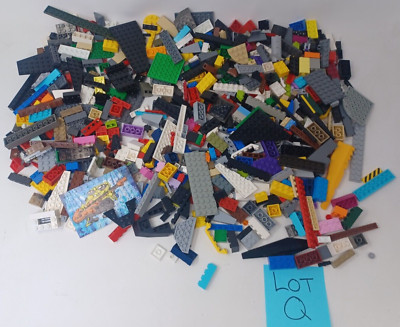 LEGO 2lb Bulk Lot - Random Mixed Building Bricks Pieces Parts NO Minis - Lot Q