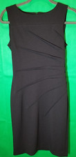 Marc New York Black, Sleeveless Scoop Neck Sheath Sunburst Women Size 4 Dress 
