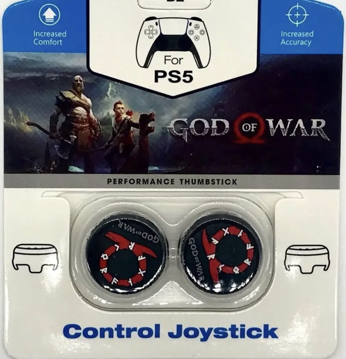 God Of War: Omega Low Rise Thumb Grips Controller For PS5/PS4 Gaming