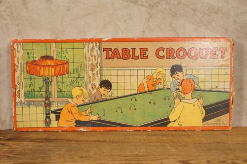 Antique Milton Bradley Table Croquet Game - Picture 3 of 7