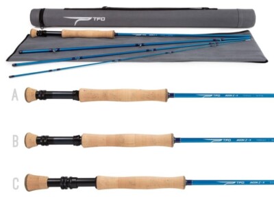 1 NEW TFO Axiom II-X 9 Foot 9 Wt. 4 Piece Fly Rod TF 09 90 4