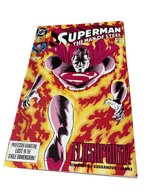 SUPERMAN - THE MAN of STEEL # 11 ( DC MAY 1992 ) NEWS STAND ! FLASHPOINT !
