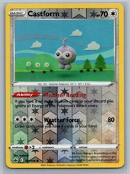 Castform 121/198 Chilling Reign Reverse Holo