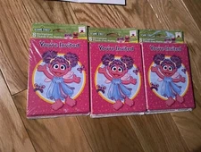 Lot of 6 Sesame Street Abby Cadabby Party Invitations & Thank You Postcards.