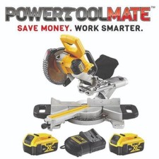 Dewalt DCS365M2 18v Cordless XPS 184mm Mitre Saw, 2 x 4.0ah Batteries & Charger
