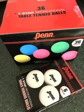 2 Boxes Sealed Never Used Table Tennis Ping Pong Balls Penn 42 Total Indoor Game