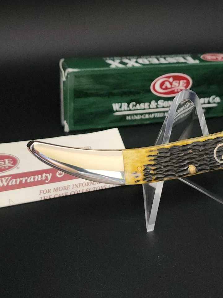 2008 Case XX 大号牙签长尾 C 古董骨柄刀 22124 610098 — 第 3/4 张图片