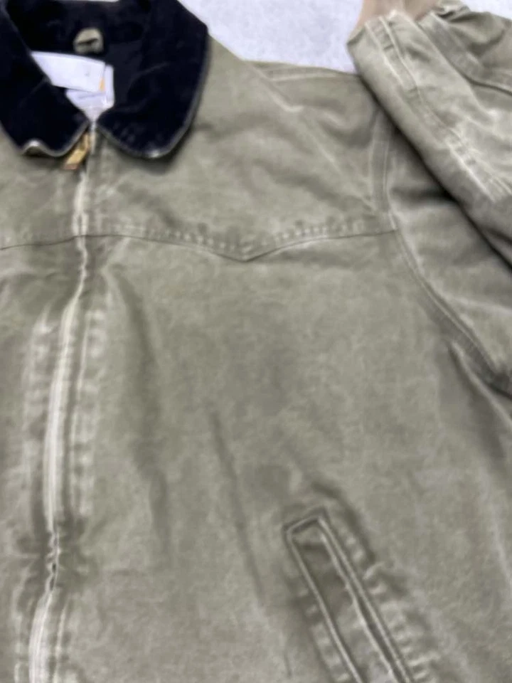 De Colección Chaqueta Carhartt Santa Fe Envejecida Para Hombre Talla Extra Grande Tareas Abrigo Foto 4 de 4