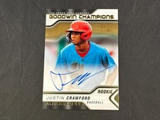 2023 UD GOODWIN CHAMPIONS JUSTIN CRAWFORD A-JC ROOKIE AUTO PHILADELPHIA PHILLIES
