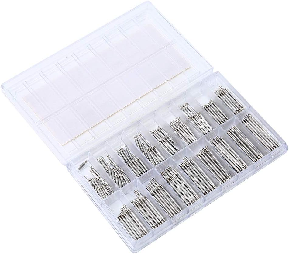 360Pcs Watch Wrist Band Spring Bars Strap Link Pins Repair Kit 8-25Mm Watchmaker