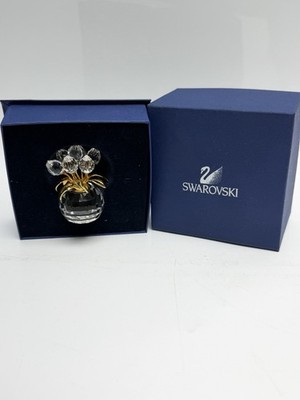 Swarovski Kristall & vergoldete Tulpe Vase Flagon