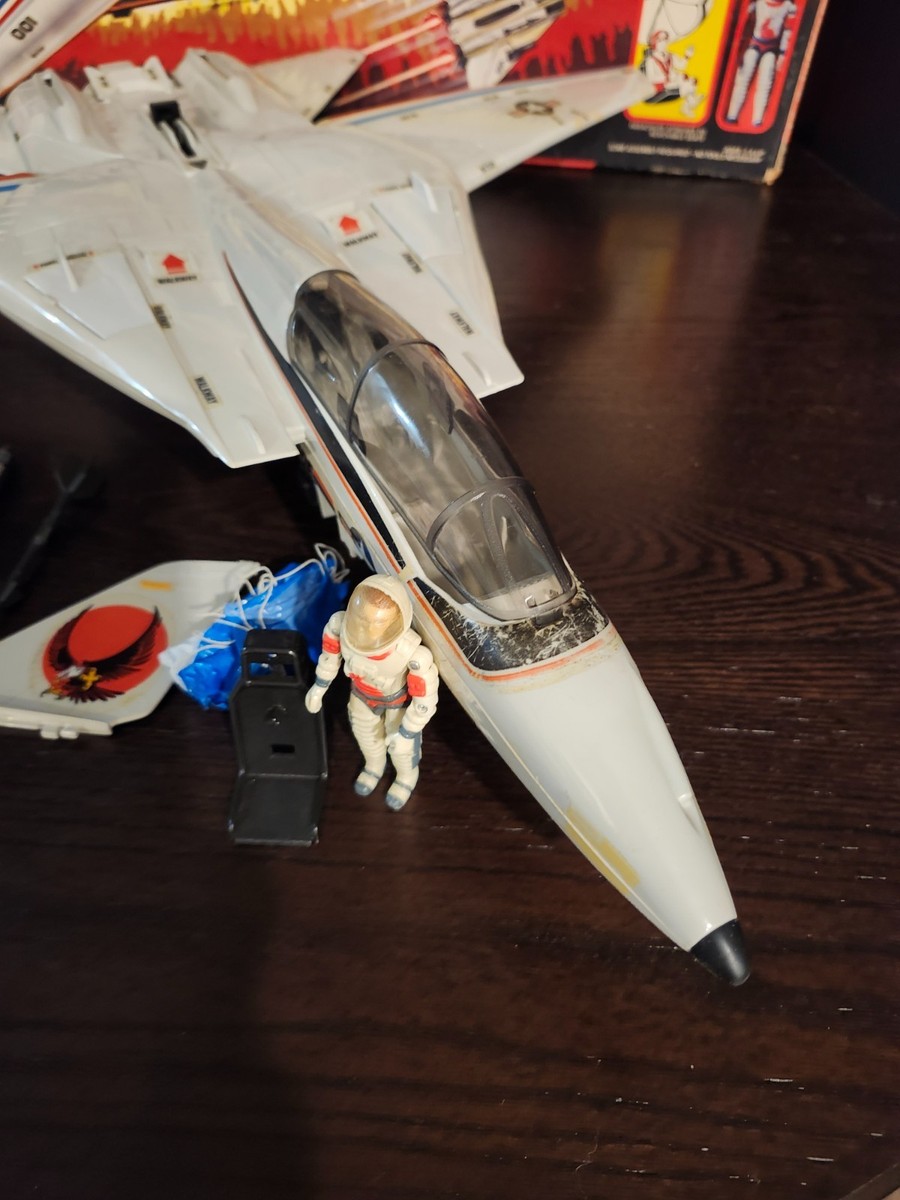 Skystriker XP-14F 1983 G.I. JOE COBRA Vintage COMPLETE Parachute