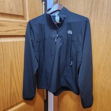 North Face 1/4 Zip Apex Black Jacket Women s Size M Running Gym Hiking