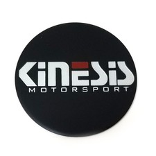 Kinesis Motorsport Black 2-14 Od Wheel Center Hub Cap Logosticker