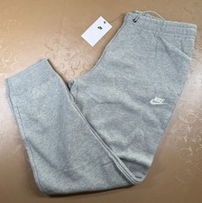 Nike Women  s Essential Fleece Sweatpants Grey Size LARGE BV4095-063 New With tag