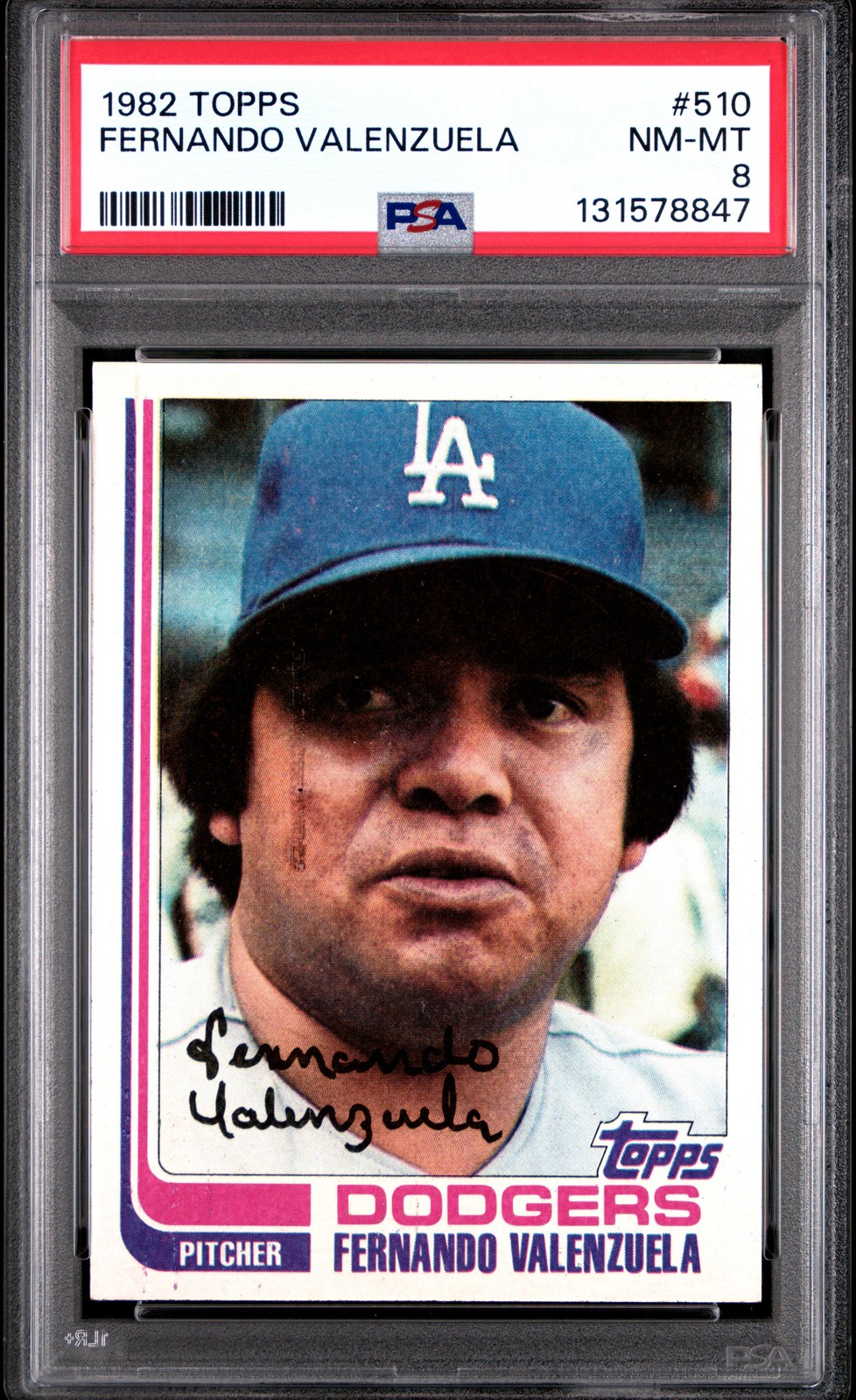 1982 TOPPS #510 FERNANDO VALENZUELA PSA 8