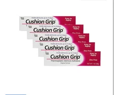 New Cushion Grip Thermoplastic Denture Adhesive, 1oz (Pack of 5) free Shipping .