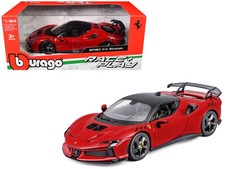 Ferrari SF90 XX Stradale Red with Black Top "Race and Play" Series 1/24 Diecast