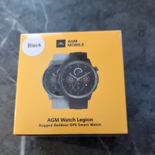 AGM Smart Watch wtih Rugged Design, Black