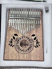 UNOKKI Portable Mahogany Kalimba Thumb Piano, 17-Key Finger Piano Brand New