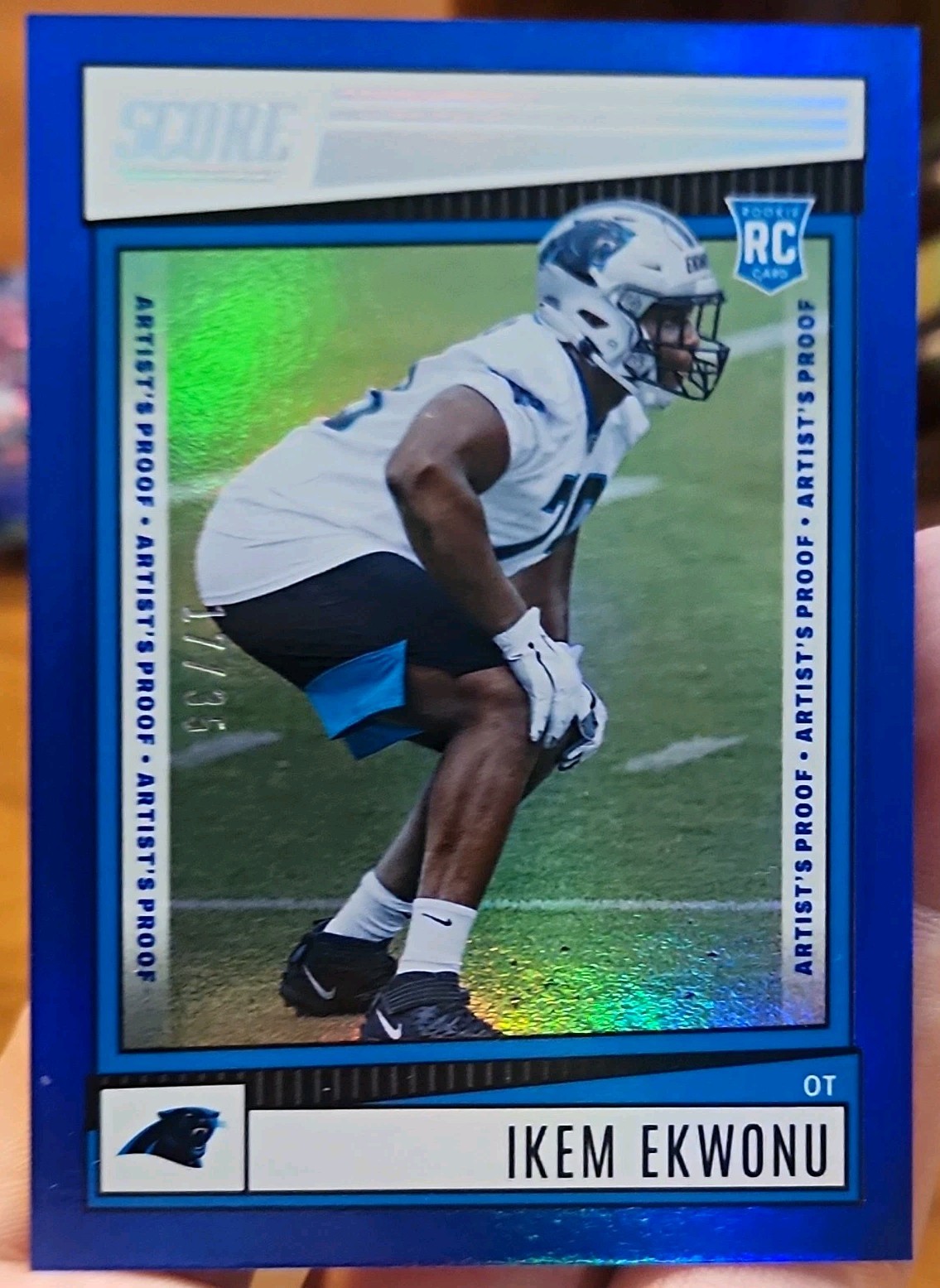 Ikem Ekwonu Panini Score #322 Artist Proof