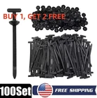 100pcs Nylon Universal Cable Tie Buckle Heavy Duty Self-Locking Free Ship