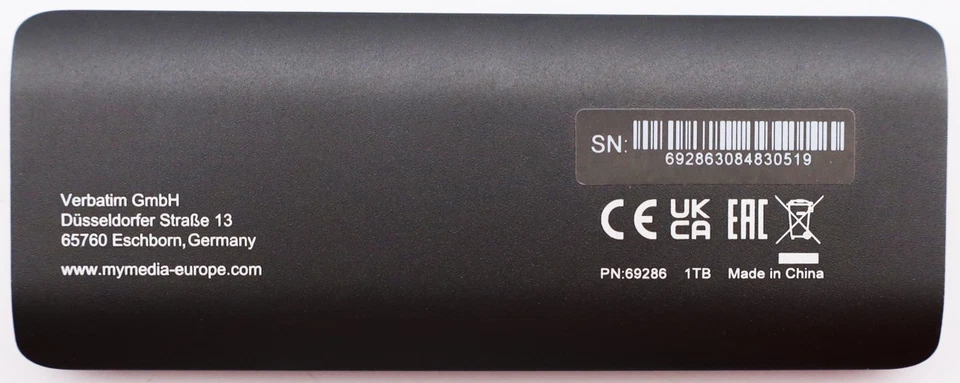 Verbatim MyMEDIA MyExternal externe Portable SSD 1TB USB-C 3.1 1000GB - Bild 2 von 2