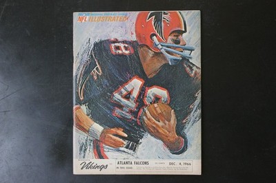 NFL Illustrated Dec 4 1966 Atlanta Falcons Vikings Football Magazine Vintage